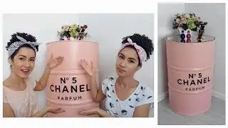 Tonel decorativo Rosa - GÊMEAS TUBE