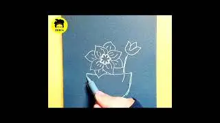 Can You Draw This? | How To Draw Flower | Easy Composition For Beginner #youtubeshorts #shorts #art