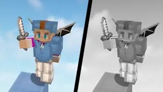 Bedwars, aber in SCHWARZ WEIß