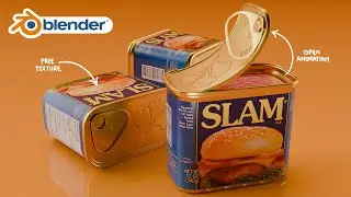 Spam Can Modeling and Animating in Blender (Tutorial)
