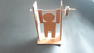 Como fazer um boneco de papelão - DIY Pull-up Man from Cardboard