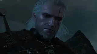 Geralt cheers up The Bloody Baron