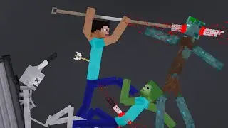 Minecraft Creatures Fight Each Other In People Playground (20)