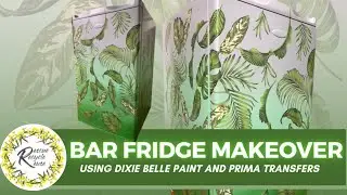 Tropical Paradise Transfer - Fridge Makeover