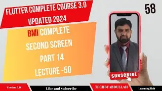 Flutter in Urdu | BMI Complete 2nd Screen Lecture 50 | 