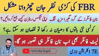 Tax Filing in Pakistan. Consequences of Being a Non Filer.  Tax 2024-2025|Info By SajiD