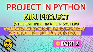 Python project|Project in python|student system|mysql|PYHTON MINI PROJECT(PART-2) 