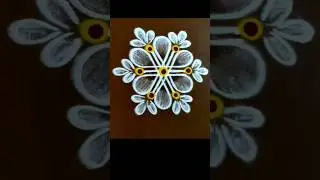 🌼🌼 Easy method Rangoli designs for beginners 🌼🌼#shorts #kolam #rangoli #trending #easy #viral