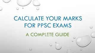 PPSC marit marks calculator