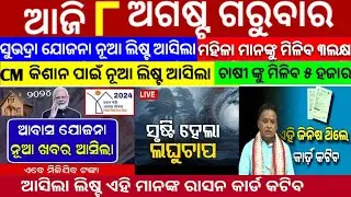 today's morning news odisha/08 August 2024/subhadra yojana online apply process/odisha news today