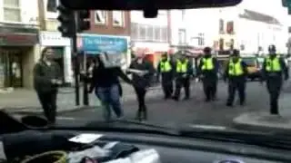 Student protests in Colchester.