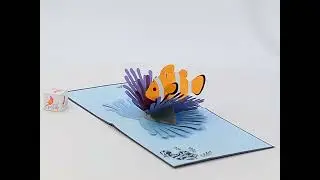 Water animals 3d pop up card | Cutpopup