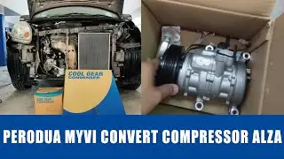 Abang Azbi | Perodua Myvi Convert Compressor Alza, Aircond Sejuk Padu!