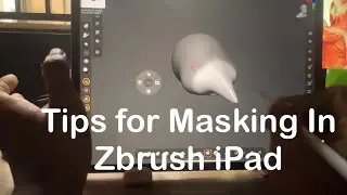 How to Make, Clear, and Invert Mask on Zbrush iPad Plus A Bonus Tip!