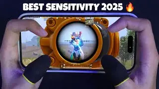 Best SENSITIVITY & SETTINGS 2025 🔥 | 4 Finger + Gyroscope | PUBG Mobile