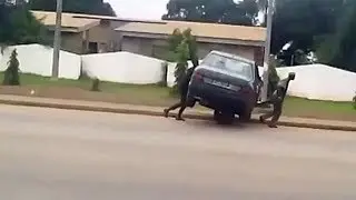 Tow truck in Africa.