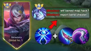 MOSKOV THINKS MY BENEDETTA USING MAP HACK!? 🗿 ARE YOU KIDDING ME? | MOBILE LEGENDS