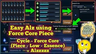 Cabal Mobile PH - How to Get/Earn Alz using Force Core (Piece)? (Crafting System)- Tutorial