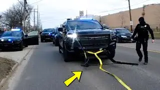 Cops Stop High Speed Chase With Hi-Tech Grappler