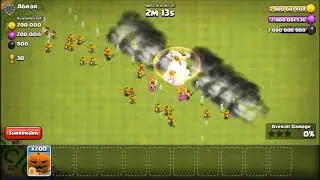 Clash of Clans private server 500 Pumpkin Barbarians Vs 500 Mega Mines