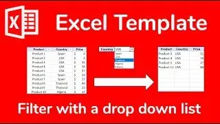 Excel CHAMPION formula: A dropdown list to filter values - Doctor Excel 