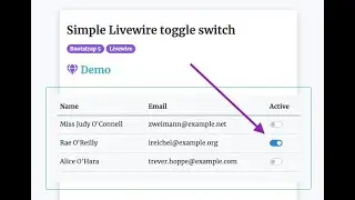 Toggle Switch component using Laravel Livewire