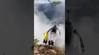 wingsuit 2-way into clouds 