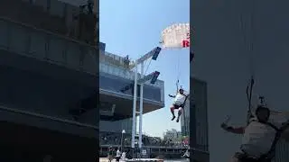 Extreme Parachute Dive Takes Out Camera #redbullcliffdiving