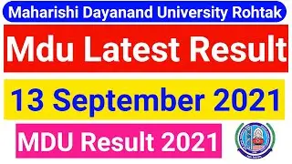 Mdu Latest Result || Mdu result update || mdu result latest news || mdu result update 2021