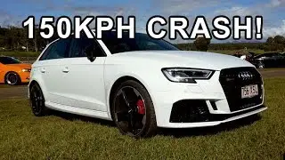 Audi RS3 TRACK DAY - Superb Surprises - 150kph CRASH!