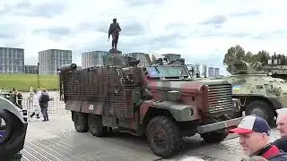 Выставка трофейной техники из зоны СВО на Поклонной горе