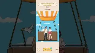 Brain Puzzle Tricky Quest - Stop Landing -  Help them reduce the hot air baloon's weight 