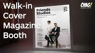 Walk-in Cover Magazine Photo Booth | Setup & Customization