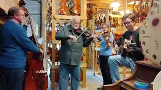 John Hoffman Fiddle Jam in the KRUTZ Warehouse