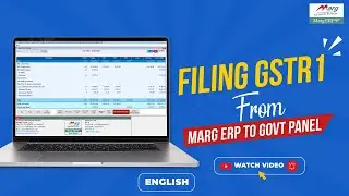 Upload GSTR1 from Marg ERP through CSV & Excel by Government Tool  [English]