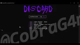 🔱 DiscardV3 - BEST FREE DISCORD MULTI-TOOL 🔱 NUKER 🔱 GRABBER 🔱 FREE DOWNLOAD 🔱