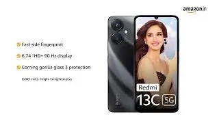 Redmi 13C 5G 4GB RAM, 128GB Storage First Look With MediaTek Dimensity 6100+ 5G