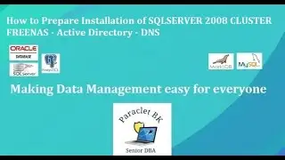How to Prepare Installation of SQLSERVER 2008 CLUSTER FREENAS - Active Directory - DNS