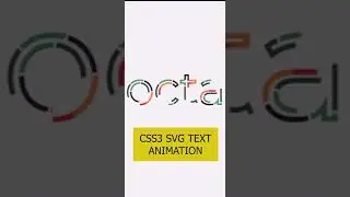 SVG Text Animation CSS | CSS3 SVG Animation Effects 