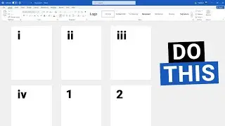 How to insert Roman Numerals and English Numbers in Microsoft Word Document