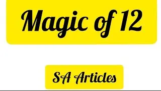 Magic of table 12 || Multiple of 12 || Tricks || Table of 12 || #shorts