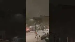 Late night Snowfall/Winter Wonderland comes to NYC