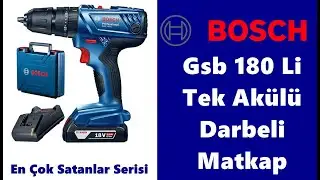 Bosch Gsb 180 Li Tek Akülü Darbeli Matkap - 06019F8309 #bosch #boschevaletleri #boschevaletleri
