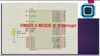 8051 Microcontroller Delay Generation: Timer 0 Mode 0 & Interrupts in #Proteus#8051