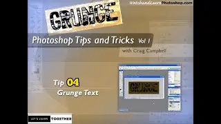 Photoshop Tricks and Tips # 4 Grunge Text
