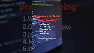 Resources For Learn Programming| #programming #learning #codingwithahaan