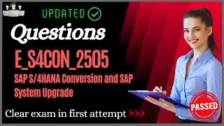 SAP E_S4CON_2505  Certification Questions and Study Material [Latest]