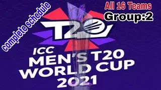 ICC T20 WORLD CUP 2021 UAE | complete schedule match to mach in detailed |