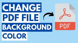 How To Change PDF Background Color | How To Change PDF Background Color To Black