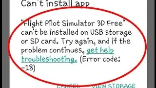 How to fix error code 18 in Google play store|App can't install